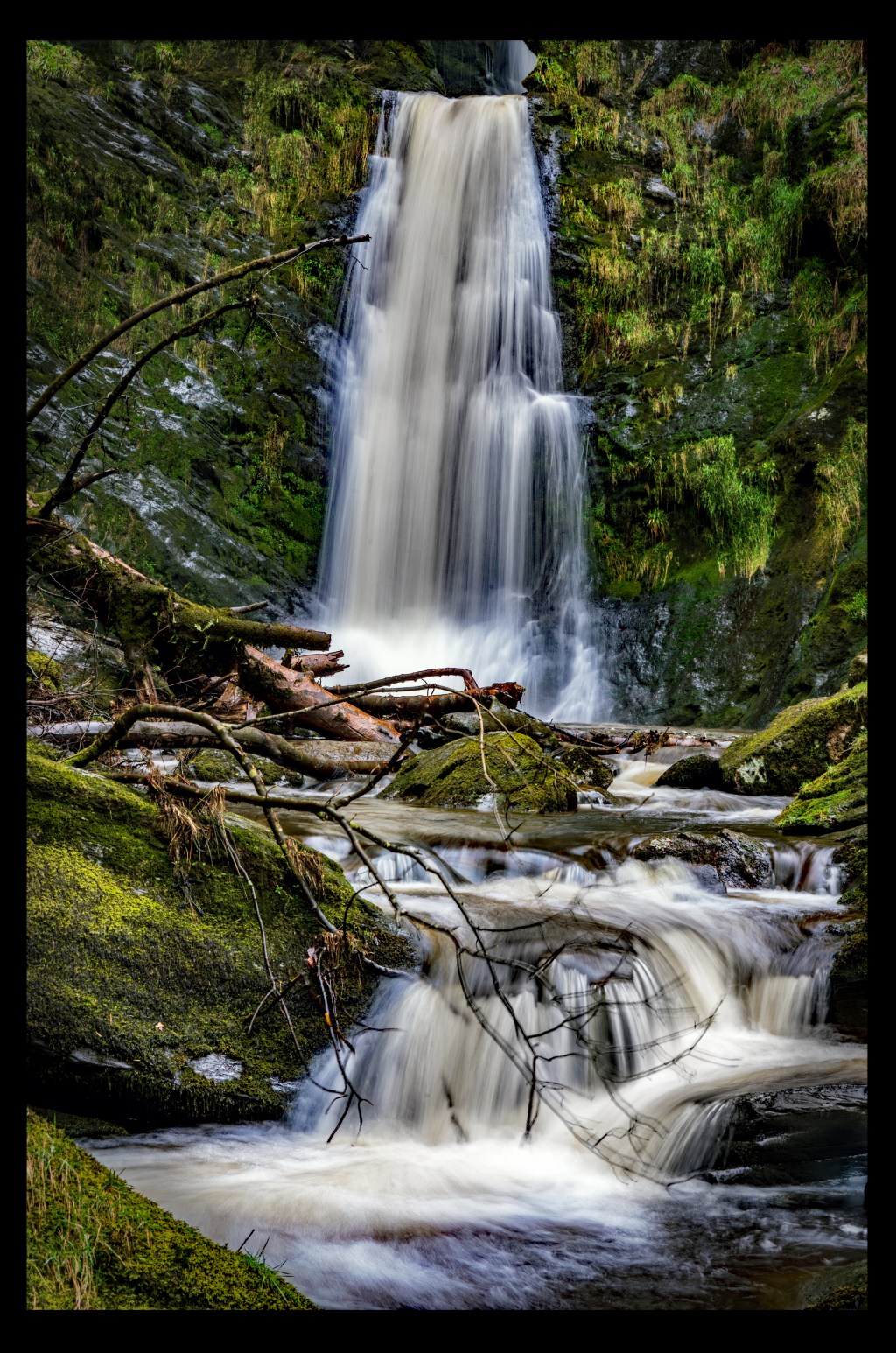 Pistyll Rhaeder Waterfall,&nbsp;Wales